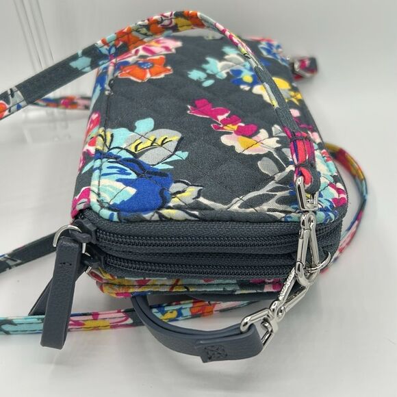 Vera Bradley "Hope Blooms" all-in-one RFID cross body - Picture 3 of 7